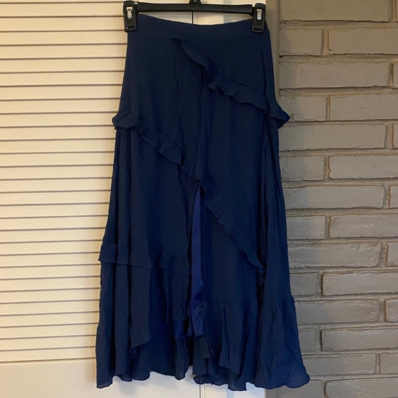 Mia Joy Dresses & Skirts - Women's Navy Ruffle Tiered Maxi Skirt - Classic Flow